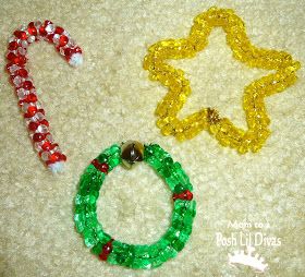 Mom to 2 Posh Lil Divas: Easy Bead Ornaments for Kids Children Church, Ornaments For Kids, Bead Ornaments, Hodge Podge, Fabulous Christmas, Christmas School, Beaded Christmas Ornaments, Christmas Classroom, Classroom Crafts