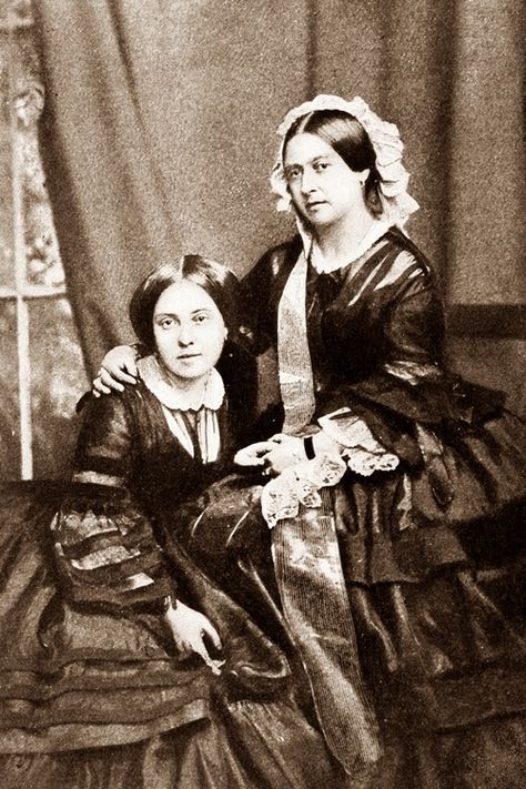 Queen Victoria and her daughter Victoria Princess Royal Victoria Princess Royal, Victoria's Children, Queen Victoria Children, Queen Victoria Family, Queen Victoria Prince Albert, Victoria Prince, John Brown, Royal Queen, Queen Of England