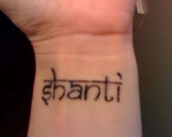 shanti Shanti Tattoo, Karma Tattoo, Tattoo Quotes, Tatting, Tattoo Designs, Tattoos, Quick Saves, Art