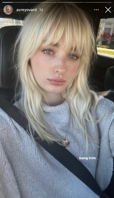 Avrey Ovard, Blonde Eyebrows, Dark Eyebrows, Blonde Bangs, Hair Nutrition, Bleach Blonde Hair, Blonde Hair With Bangs, 일본 패션, Platinum Hair