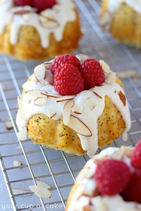 Poppy Seed Bundt Cake, Mini Bundt Cakes Recipes, Mini Bundt, Mini Bundt Cakes, Lemon Poppy Seed, Lemon Poppy, Bundt Cakes Recipes, Lemon Poppyseed, Bundt Cakes