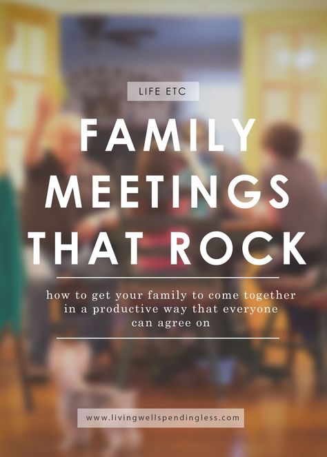 Ever feel like the weight of the world--or at least your family--is resting on your shoulders? Family meetings are a great way to get everyone on the same page--and give you a break! Don't miss these simple dos and don’ts will to make sure your next family meeting ROCKS! via @lwsl Do It Scared, Family Meetings, Family Mission, Rock Family, Family Meeting, Awesome Mom, Family Home Evening, Parenting Help, Family Rules