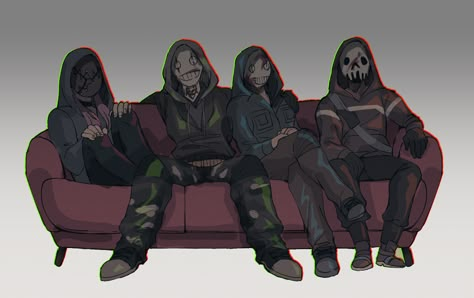 Dead By Daylight Legion, The Legion Dbd, Dbd Legion, Legion Dbd, Dead By Daylight Art, Dbd Killers, Dbd Fanart, Frank Morrison, Funny Horror