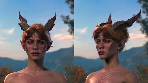 Alternate Horns for Tieflings at Baldur's Gate 3 Nexus - Mods and community Baldurs Gate Tiefling, Tiefling Horns, Bg3 Characters, Horn Shapes, Dragon Age Series, Baldur's Gate 3, Baldurs Gate, 3 Characters, Black Tree