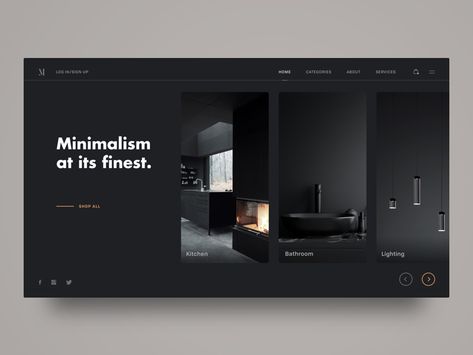 Design De Configuration, 블로그 디자인, Interior Design Shop, Minimalist Web Design, Gfx Design, Modern Website Design, Interior Design Website, Web Ui Design, Website Design Layout