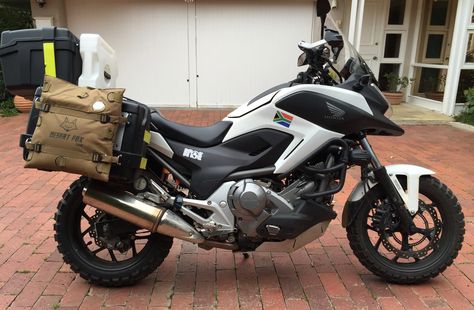 Honda NC700X DCT Adventure ready Cape Town to Kenya 2 Honda Ct125, Adventure Bike Motorcycles, Honda Cb 500, Bmw Scrambler, Dual Sport Motorcycle, Motorcycle Travel, Honda (motorcycle), Sport Touring, Moto Bike