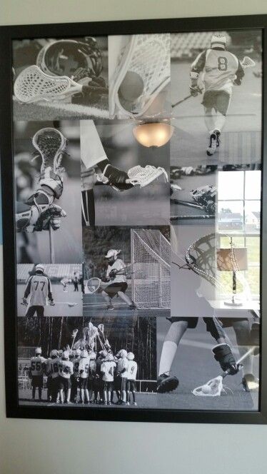 Lacrosse / LAX Picture Collage for bedroom Lacrosse Bedroom Ideas, Lacrosse Decor, Lacrosse Bedroom, Lacrosse Decorations, Lacrosse Senior Pictures, Lacrosse Room, Kids Lacrosse, Posters Diy, Picture Collages