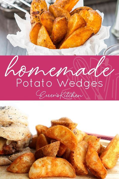 Alternative To Chips, Tasty Oven, Homemade Potato Wedges, Seasoned Potato Wedges, Baked Potato Wedges, Deep Fried Potatoes, Crispy Potato Wedges, Making Baked Potatoes, Potato Wedges Baked