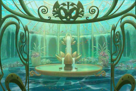 Underwater Palace, Underwater Castle, Worldbuilding Inspiration, Underwater Bedroom, Underwater Garden, Castle Background, Environment Painting, Water Dragon, Location Inspiration