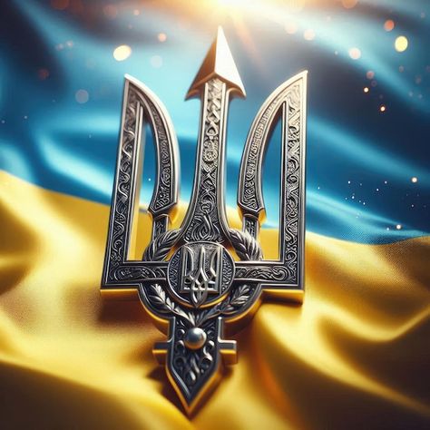 Ukrainian Trident, Flag Of Ukraine, Sun Background, Ukraine Flag, Flag Country, Stationery Templates, Business Card Maker, Flyer Maker, Poster Maker