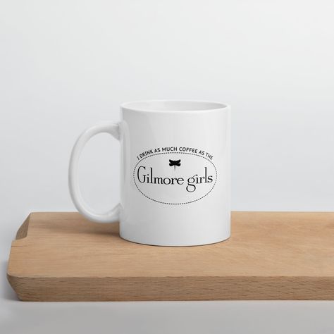 Gilmore Girls Mug, Gilmore Girls Fan, Logo Coffee, White Mugs, Stars Hollow, Dec 1, Gilmore Girls, Coffee Cup, Coffee Cups