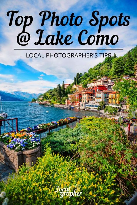 A local photographer recommends the best photo spots at Lake Como, Italy. ⛱️ Milan To Lake Como, Summer In Europe, Instagram Places, Lake Como Italy, Como Italy, Boat Ride, Summer Destinations, Europe Vacation, Instagrammable Places