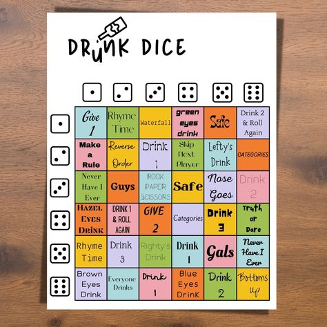 Drunk Games, Drinking Board Games, Diy Party Games, Games For Parties, Drinking Games For Parties, Fun Drinking Games, Drinking Game, Adult Party Games, Fun Party Games