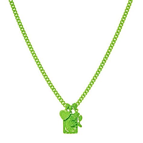 Neon Green Wedding, Triple Charm, Pinterest Shop, Neon Necklace, Moodboard Pngs, Neon Outfits, Luv Aj, Green Neon, Saint Mary