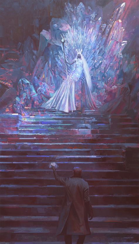 Ice King Fantasy Art, Fairy Kingdom, Critical Role Fan Art, Throne Room, Arte Fantasy, Ethereal Art, 판타지 아트, Fantasy Inspiration, Critical Role