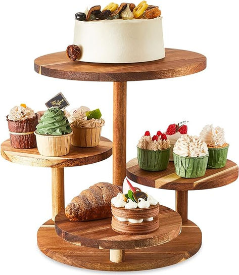 Wood cupcake stand