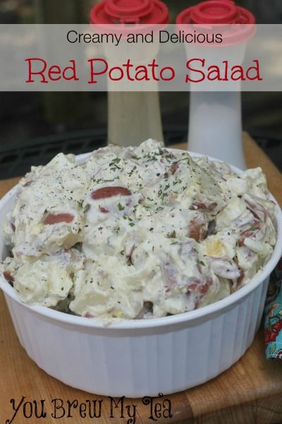 Tater Salad, Bbq Side Dish, Red Potato Salad, Potato Salads, Red Potato, Summer Potluck, Bbq Side, Bbq Sides, Side Dishes For Bbq