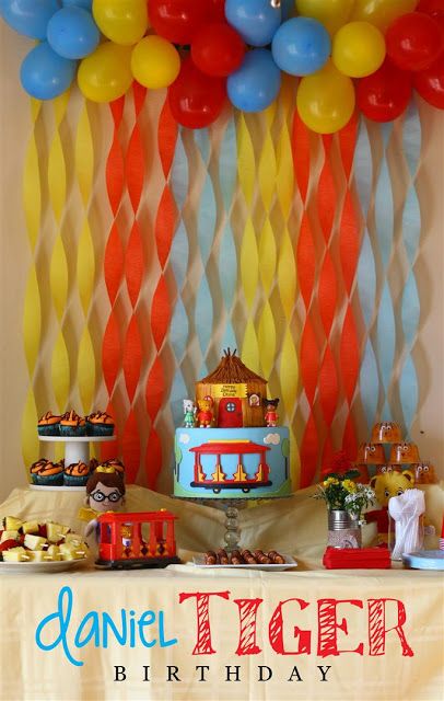 Patty Cakes Bakery: Daniel Tiger Birthday Daniel Tiger Party Ideas, Tiger Party Ideas, Daniel Tiger Party, Daniel Tiger Birthday Party, Tiger Party, Tiger Birthday Party, Tiger Birthday, Daniel Tiger, 2 Birthday