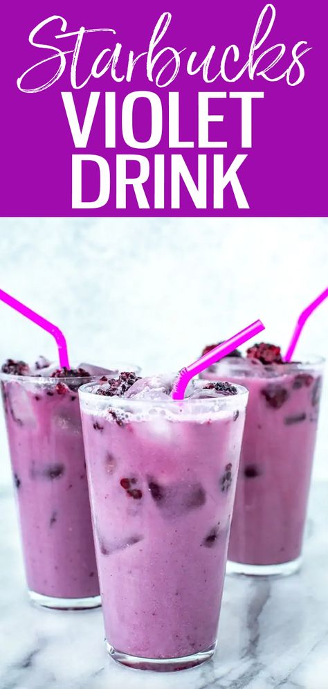 Purple Drink Starbucks Recipe, Violet Drink Starbucks, Purple Drink Recipe, Starbucks Purple Drink, Coconut Milk Drink, Purple Drink, Juice Coconut, Drink Starbucks, Purple Drinks