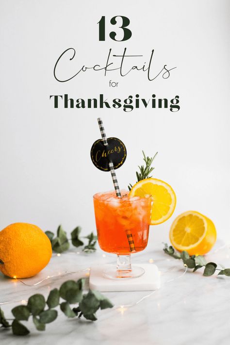 Pomegranate Cocktail Recipes, Thyme Simple Syrup, Cider Mimosas, Cranberry Cider, Apple Cider Mimosa, Beautiful Cocktails, Pear Cocktails, Thanksgiving Cocktails, Cocktails To Try