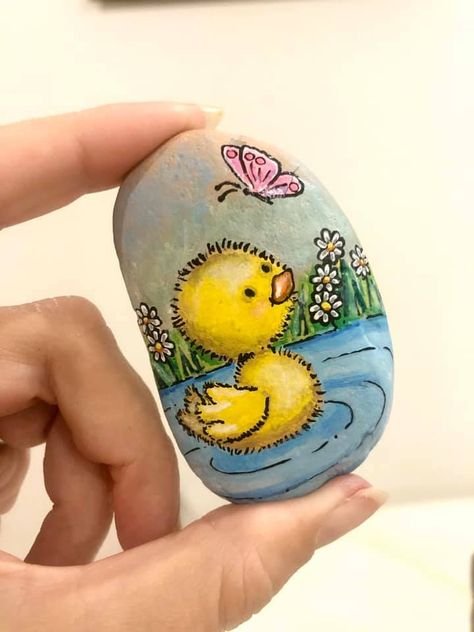 Garden Rock Art, Rock Painting Tutorial, Diy Rock Art, Painted Rock Animals, Stone Art Painting, Painted Rocks Kids, Rock And Pebbles, Painted Rocks Craft, Painted Rocks Diy