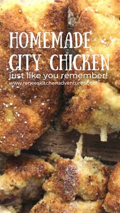 Polish City Chicken Recipe, City Chicken Recipe, Mock Chicken, Recipe For Pork, City Chicken, Easy Chicken Dinner, Pork Sirloin, Pork Ham, Pork Dinner