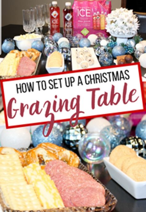 Christmas Grazing Table Ideas Diy, Christmas Breakfast Grazing Table, Christmas Eve Grazing Table, Christmas Grazing Tables, Grazing Table Ideas Christmas, Holiday Grazing Table, Christmas Grazing Table, Christmas Charcuterie, Refreshing Beverages