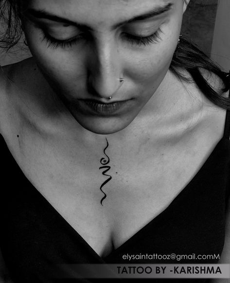 Ohm Namashivaya Tattoo, Om Tattoo Design Women Neck, Om Tattoo Design Men, Small Shiva Tattoo For Women, Shiva Tattoo Symbols, Shiva Mantra Tattoo Design, Shiv Tattoo Designs For Women, Om Tattoo Design Women, Om Tattoos