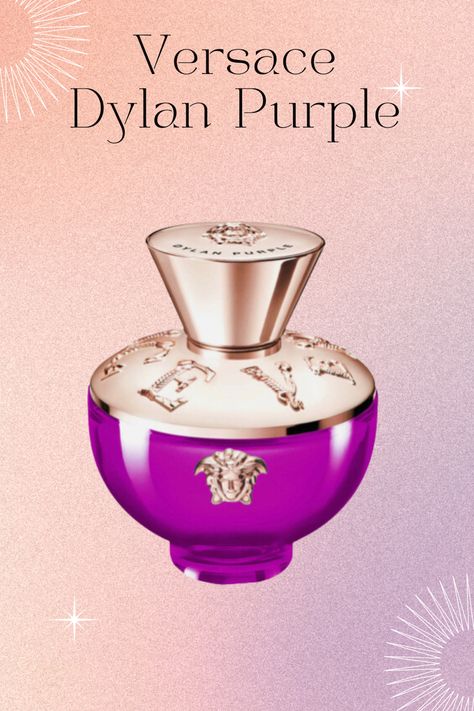 Versace Dylan Purple fragrance review. A sweet luxurious fragrance for the summer time. Dylan Purple, Purple Perfume, Versace Fragrance, Versace Perfume, Purple Bottle, Perfume Reviews, Bitter Orange, Luxury Fragrance, Holy Grail