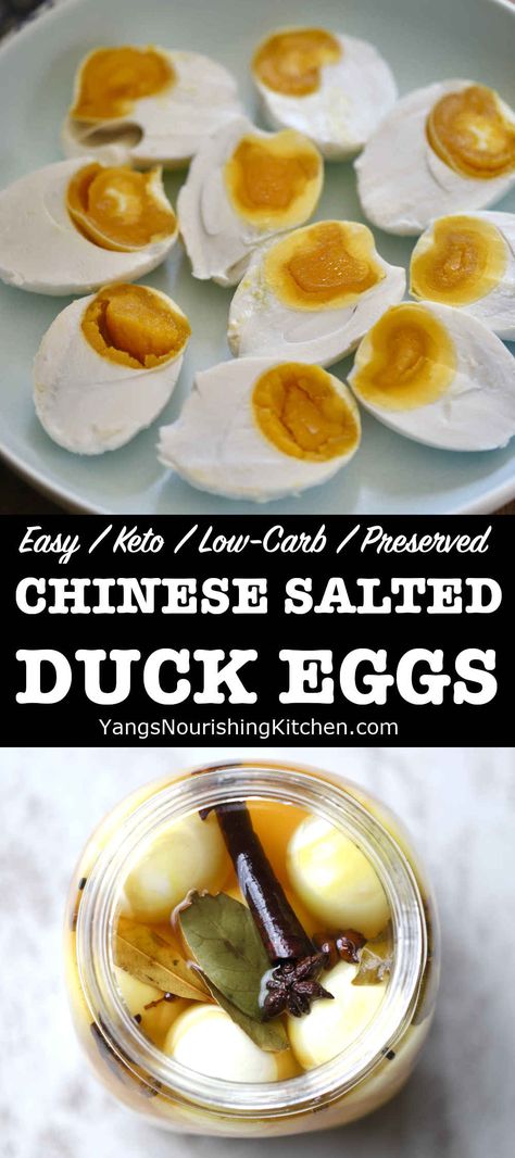 Pickled Duck Eggs, Salted Duck Eggs, Duck Eggs Recipe Ideas, Salted Duck Egg Recipe, Duck Eggs Recipe, Recipes Using Duck Eggs, Fermenting Recipes, Diy Canning, Salt Brine