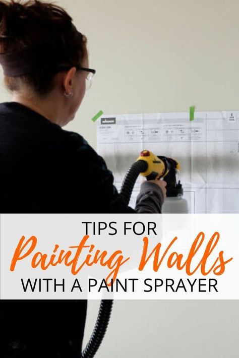 If you're looking to paint your walls a gray color then you will love this DIY tips for using a paint sprayer for your walls. Using a paint sprayer is the secret weapon if you don't want a messy roller and are looking to paint your interiors evenly and quickly. #walls #paintsprayer #diy Wall Paint Treatments, How To Paint Walls, Diy Canvas Painting Ideas, Painting Stripes On Walls, Painting A Room, Diy Canvas Painting, Paint Walls, Beautiful Kitchen Cabinets, Shabby Chic Painting