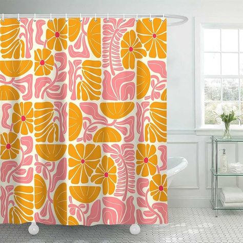 Amazon.com: DeeCabin Boho Abstract Colorful Floral Shower Curtain, Vintage Retro Patchwork Blue Green Flower Botanical Geometric Aesthetic Groovy Bathroom Decor Shower Curtain Set with 12 Hooks, 70X70IN : Home & Kitchen Groovy Bathroom, Geometric Aesthetic, Floral Shower Curtain, Boho Shower Curtain, Aesthetic Bathroom, Floral Shower Curtains, Shower Liner, Floral Decoration, Plastic Hooks