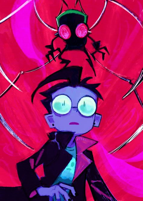 Flip Flappers, Invader Zim Dib, Invader Zim Characters, In This House We, Invader Zim, In This House, Kids Shows, Ship Art, Best Shows Ever