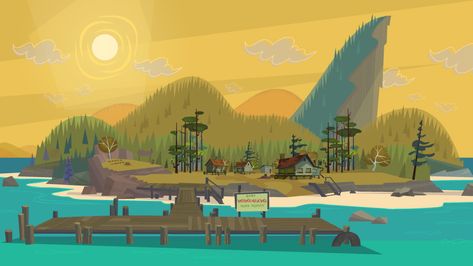 Camp Wawanakwa, Ontario Camping, Island Party, Island Wallpaper, Camping Resort, Island Theme, Drama Island, Luxury Camping, Total Drama Island