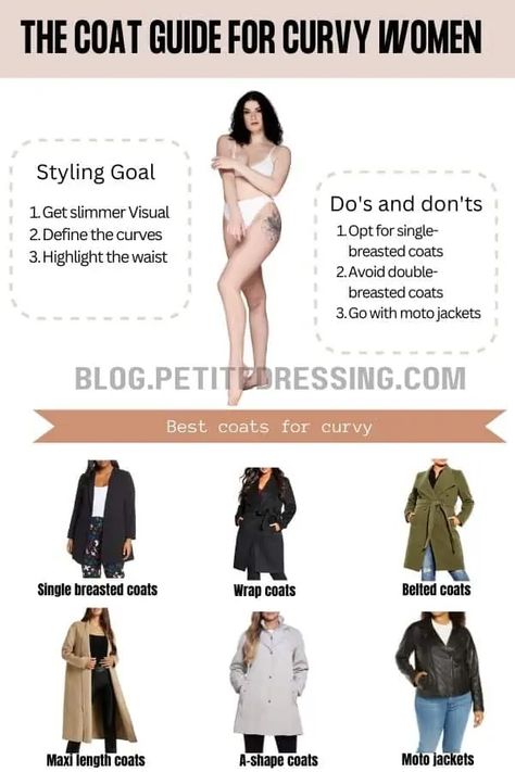 Petite Curvy Outfits, Spring Trench Coat, Coat Guide, Closet Clothes, Petite Curvy, Pea Coats Women, Petite Coat, Outwear Women, Maxi Coat