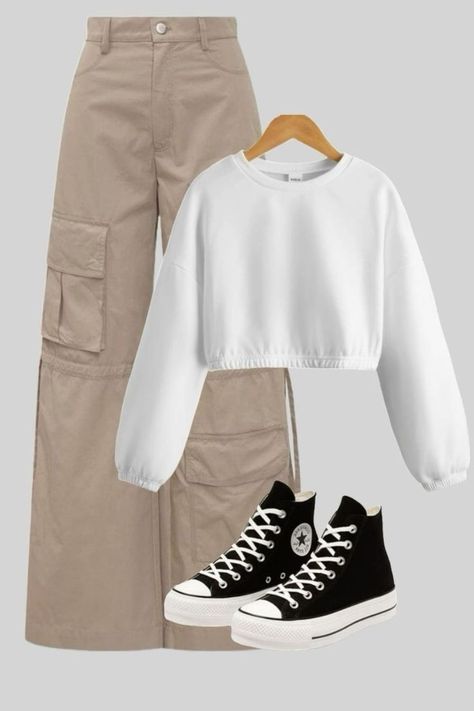 Outfit Ideas For School, Casual Outfits For Teens, Cute Dress Outfits, Korean Casual Outfits, Casual Preppy Outfits, Trendy Outfits For Teens, Everyday Fashion Outfits, Casual Day Outfits, Quick Outfits