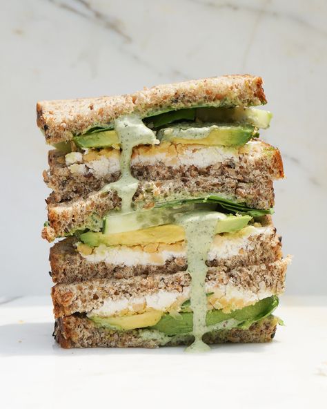 The Ultimate Green Goddess Sandwich Guide - Gotham Greens Sandwich Guide, Gotham Greens, Green Goddess Sandwich, Green Sandwich, Croissant Sandwich, 2024 Kitchen, Green Goddess Dressing, Egg Salad Sandwiches, Vegan Pesto