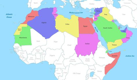 map of Arab World with borders of the states Underground Map, Cute Images For Wallpaper, Muslim Countries, Arab World, Teaching Career, County Map, Country Maps, Cute Images, Study Materials