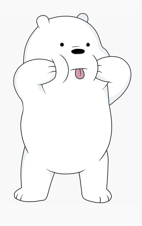 Bear Drawings Easy, Polar Bear Drawing Easy, Bear Drawing Cute, White Bear Cartoon, Bear Drawing Easy, Drawing Easy Cute, Polar Bear Drawing, Bear Sketch, Bear Drawings