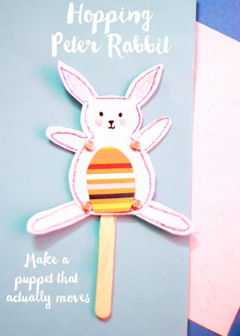 Jumping Jack Rabbit Rabbit Puppet Craft, Rabbit Puppet, Weekly Themes, Puppet Craft, Jumping Jack, Rabbit Crafts, Puppets Diy, Teacher Activities, Rabbit Painting