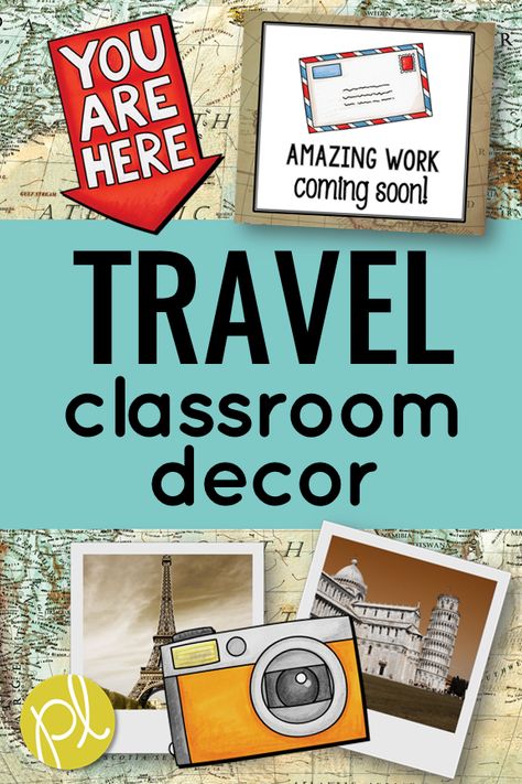 Travel Classroom Decor Bundle - take an adventure through famous landmarks around the world with this adventurous classroom decor bundle! Everything is included in this "one stop, set up" is to help your classroom or resource room run smoothly. Travel Classroom Decor, Travel Classroom, Travel Theme Classroom, Around The World Theme, Classroom Decor Bundle, Theme Words, Inclusion Classroom, Class Theme, Adventure Theme