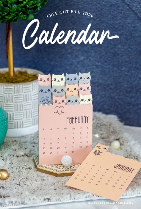 Cricut Ideas Vinyl, Agenda Design, Calendar Designs, Design Calendar, Kalender Design, 달력 디자인, Cat Calendar, Calendar Craft, Idee Cricut