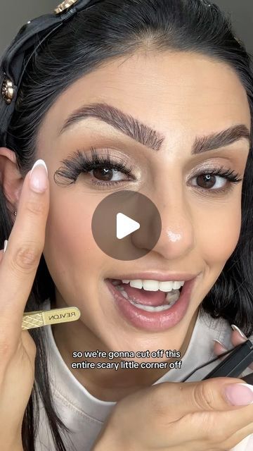 GlamByGilly on Instagram: "HOW TO APPLY FALSE LASHES 101 🙌🏼

If you struggle applying false lashes or don’t even know where to start- this tutorial is for you! I got through my step by step routine on how I measure cut & apply lashes to have them comfortable & stay all day 🥰

Let me know what other in-depth tutorials you are looking for ⤵️

Lashes: @amazonca @amazon 
Scissors: @velourbeautyofficial 
Tweezers: @revlon 
Glue: @duoadhesive 
.
,
.
#makeuptutorial #makeuptutorials #motd #reelsmakeup #easymakeup #indianmakeup #makeupreels #reelitfeelit #stepbystep #stepbystepmakeup #eyelashtutorial #falseeyelashes" Apply Lashes, Eyelashes Tutorial, Lash Tips, Lilly Lashes, Lashes Tutorial, Applying False Lashes, Makeup Mistakes, Mascara Tips, Indian Makeup