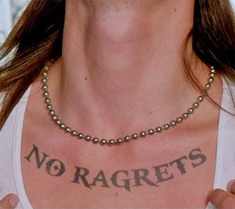 No Ragrets Temporary Tattoo No Ragrets Tattoo, Tattoo Mistakes, No Regrets Tattoo, Good Tattoo Quotes, Native Tattoos, Tattoo Fails, Laser Tattoo, Laser Tattoo Removal, Tattoo Script