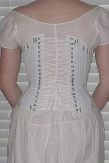 1880s Pretty Housemaid Corset - Back | mcburbage | Flickr Pretty Housemaid Corset, Flapper Dress, Photography