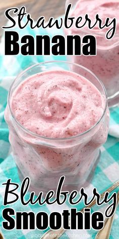 Strawberry Blueberry Banana Smoothie Strawberry Banana Blueberry Smoothie Recipe, Strawberry Blueberry Smoothie Recipe, Strawberry Banana Blueberry Smoothie, Blueberry Banana Smoothie Recipe, 2b Recipes, Smoothy Recipes, Strawberry Blueberry Smoothie, Blueberry Banana Smoothie, Fruit Smoothie Recipes Healthy