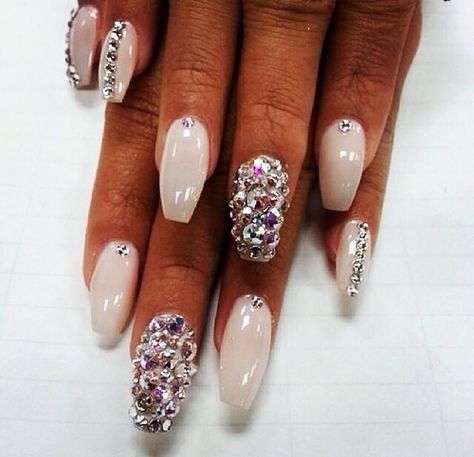 French Nails Glitter, Nail Glam, Prima Ballerina, Nice Nails, Nail Swag, Nail Files, I Love Nails, Acrylic Designs, Hot Nails