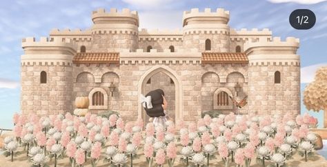 Acnh Storybook, Acnh Castle, Acnh Farm, Cottagecore Acnh, Acnh Kawaii, Disney Island, Acnh Inspiration, Castle Decor, Acnh Codes