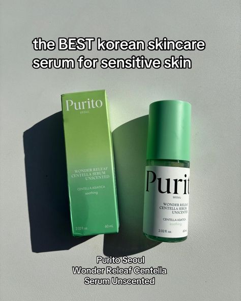 YESSTYLE: ALEX10 + XXFXXLOVE123 (15%) Mentioned: @purito_official: Purito Seoul Wonder Releaf Centella Serum Unscented I absolutely love this serum. Must have for sensitive skin and irritation!!! • This serum gives skin soothing and delivers quick relief from irritation and redness after just one application. • Instantly calms the skin by delivering immediate comfort and soothing effects. • Softens the skin and refines texture for an even-toned complexion. • Enhances skin health by shieldi... Serum For Sensitive Skin, Best Serum, Skin Care Serum, Skin Routine, Improve Skin Elasticity, Glass Skin, Korean Language, Korean Hairstyle, Korean Skincare