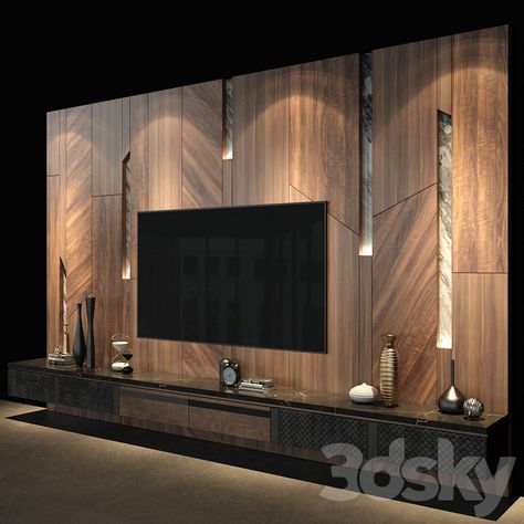 3d models: TV Wall - TV Wall set 69 Tv Backdrop, Modern Tv Room, Modern Tv Unit Designs, Living Room Decor Tips, Tv Unit Decor, Modern Tv Wall Units, Tv Unit Interior Design, Modern Tv Wall, Wall Tv Unit Design